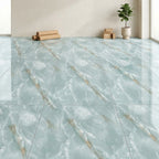 SOGA Peel & Stick Floor and Wall Tiles 30 x 60cm 10 Pack Jade Faux Marble