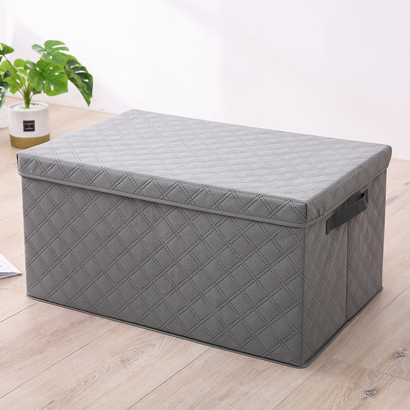 Large Grey Non-Woven Diamond Quilt Grid