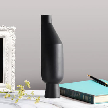 14x52cm  Ornament Black Modern Minimalist Vase