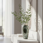 SOGA 35x17cm Green Large Ceramic Flower Vase Elegant Living Room Home Decor