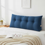SOGA 120cm Blue Wedge Bed Cushion