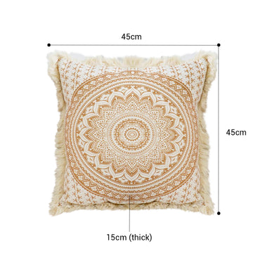 SOGA 45cm Pillow Cover Moon Decor Cotton Decorative Throw Pillow