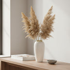 SOGA 35x17cm Plain White Large Ceramic Flower Vase Elegant Living Room Home Decor