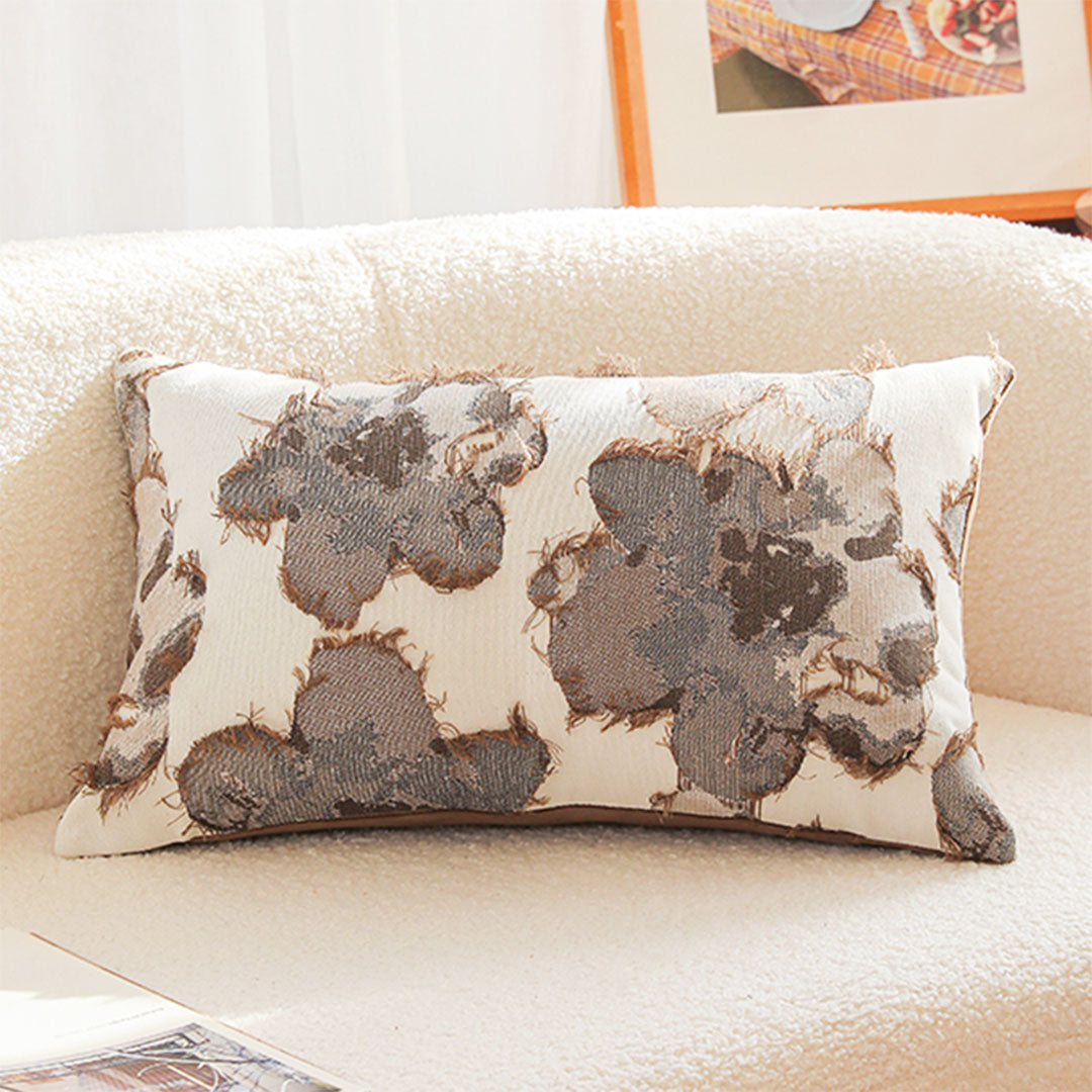 SOGA 35cm Vintage Decorative Embroidered Floral Throw Pillow