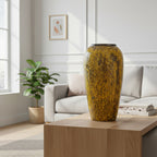 35x17cm Yellow Large Ceramic Flower Vase Elegant Living Room Home Decor