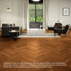 Timbo Solid Oak Chevron Parquet Timber Flooring - 1 box