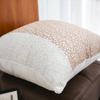 SOGA 2X 50cm Modern Beige Block Textured Decorative Throw Pillow