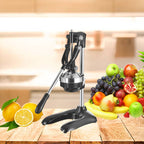 Stainless Steel Manual Juicer Black