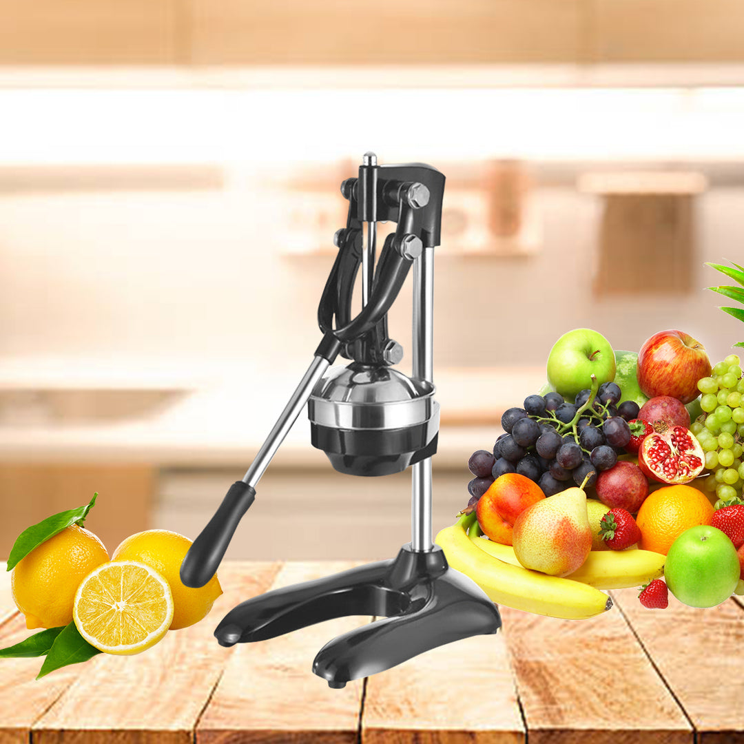 Stainless Steel Manual Juicer Black