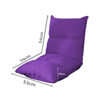 Floor Recliner Lazy Sofa Purple
