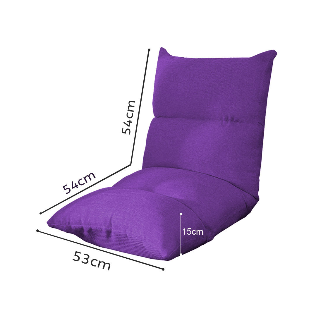 Floor Recliner Lazy Sofa Purple