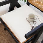 SOGA 45cm White Chevron Square Cushion Soft Leaning Plush Backrest Throw Pillow