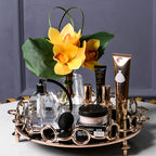 38cm Round Vanity Tray Organiser with Handles