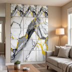 SOGA Peel & Stick Floor and Wall Tiles 30 x 30cm 10 Pack Blue Agate Faux Marble