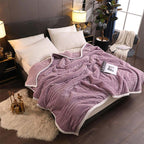 SOGA Throw Blanket Purple
