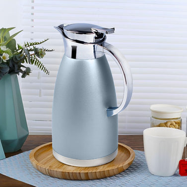 Soga 2.3L Blue Color 3-Layer Vacuum Insulated Stainless Steel Flask  Ideal for Home and  Office