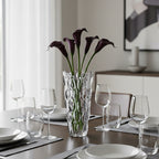 SOGA 30cm Glass Grey Vase Crystal VASE Thick Modern Home Decor