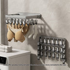 Wall-Mounted Multi-Clamp  Clothes Hanger
