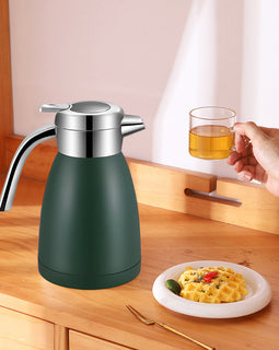 2.2L Stainless Steel Water Bottle Green