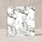 SOGA Peel & Stick Floor and Wall Tiles 60 x 60cm 10 Pack Black White Faux Marble