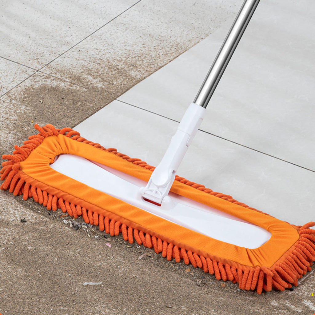 50x12 Orange Microfiber Flat Mop Floor Pads Rotating Dust Remover