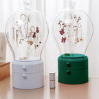 Green 360 Degree Rotating LED Light  Jewelry Storage Organiser