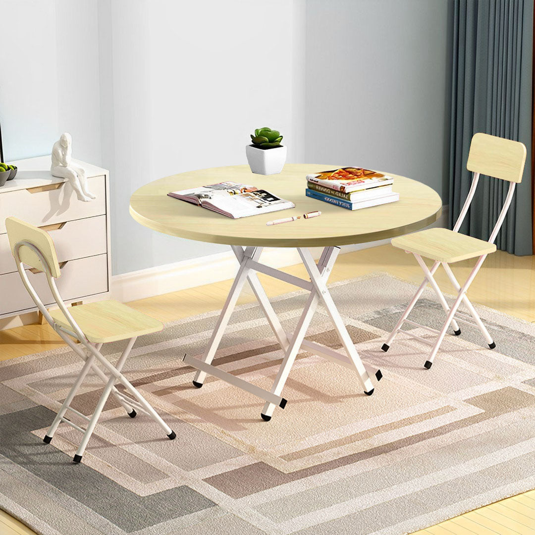 Maple Grain Round Dining Table