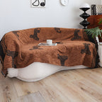 SOGA One-seater Brown Sofa Cover Leopard Print 130x180cm Polyester
