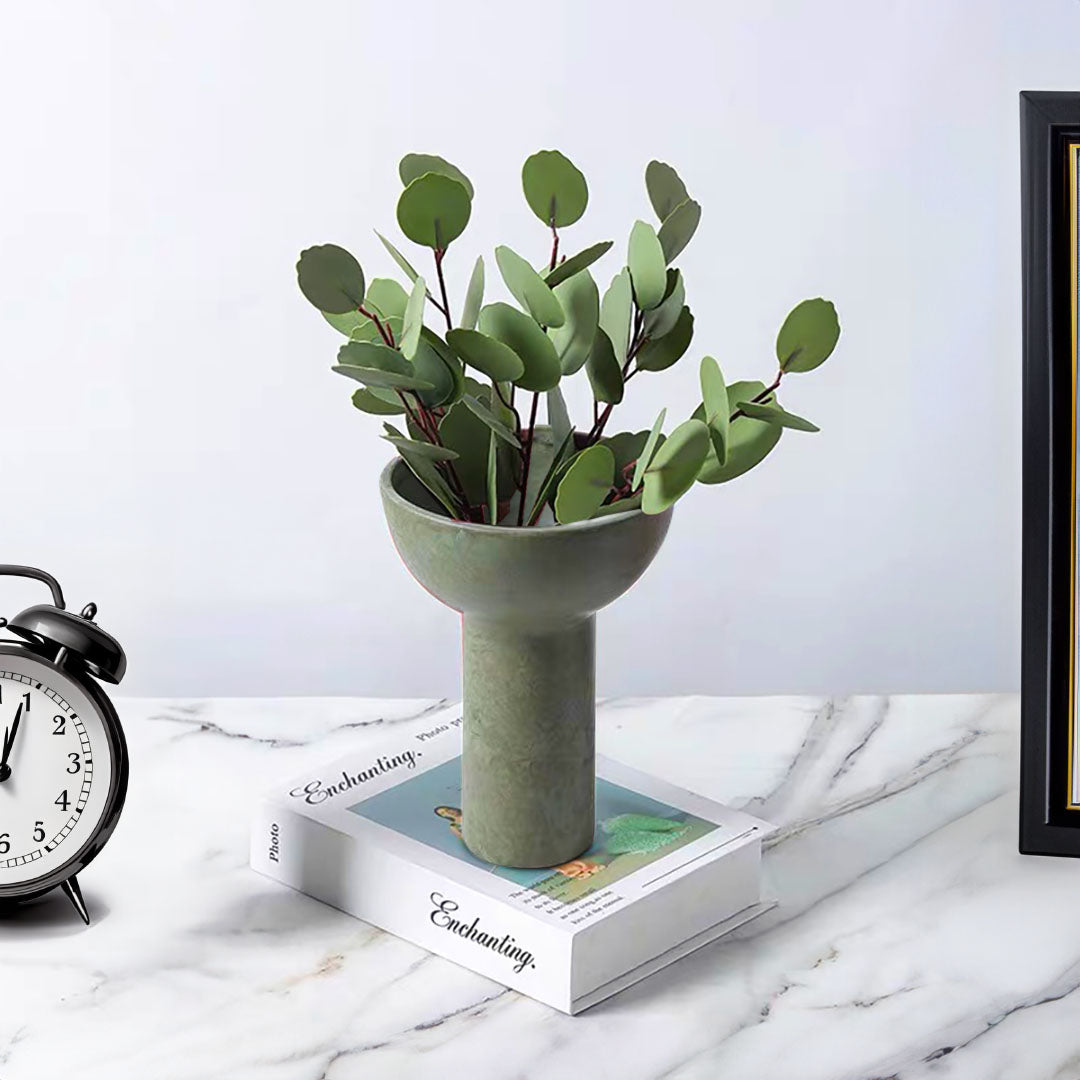 15x19.5cm Ornament Black Versatile Ceramic Vase