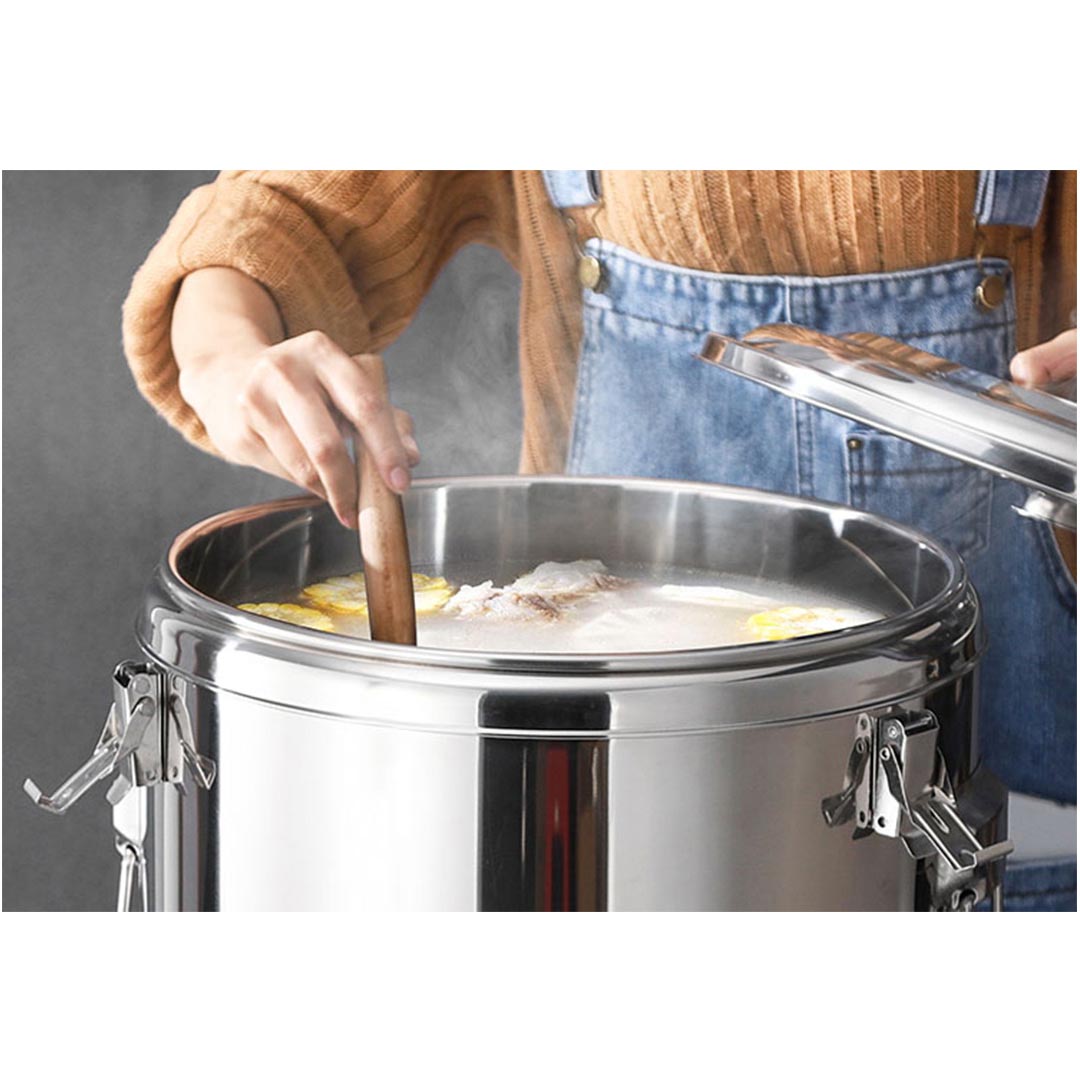 22L Stainless Steel Insulated Stock Pot Container