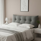 SOGA 120cm Grey Wedge Bed Cushion