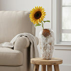 SOGA 35x17 Gradient White Large Ceramic Flower Vase Elegant Living Room Home Decor