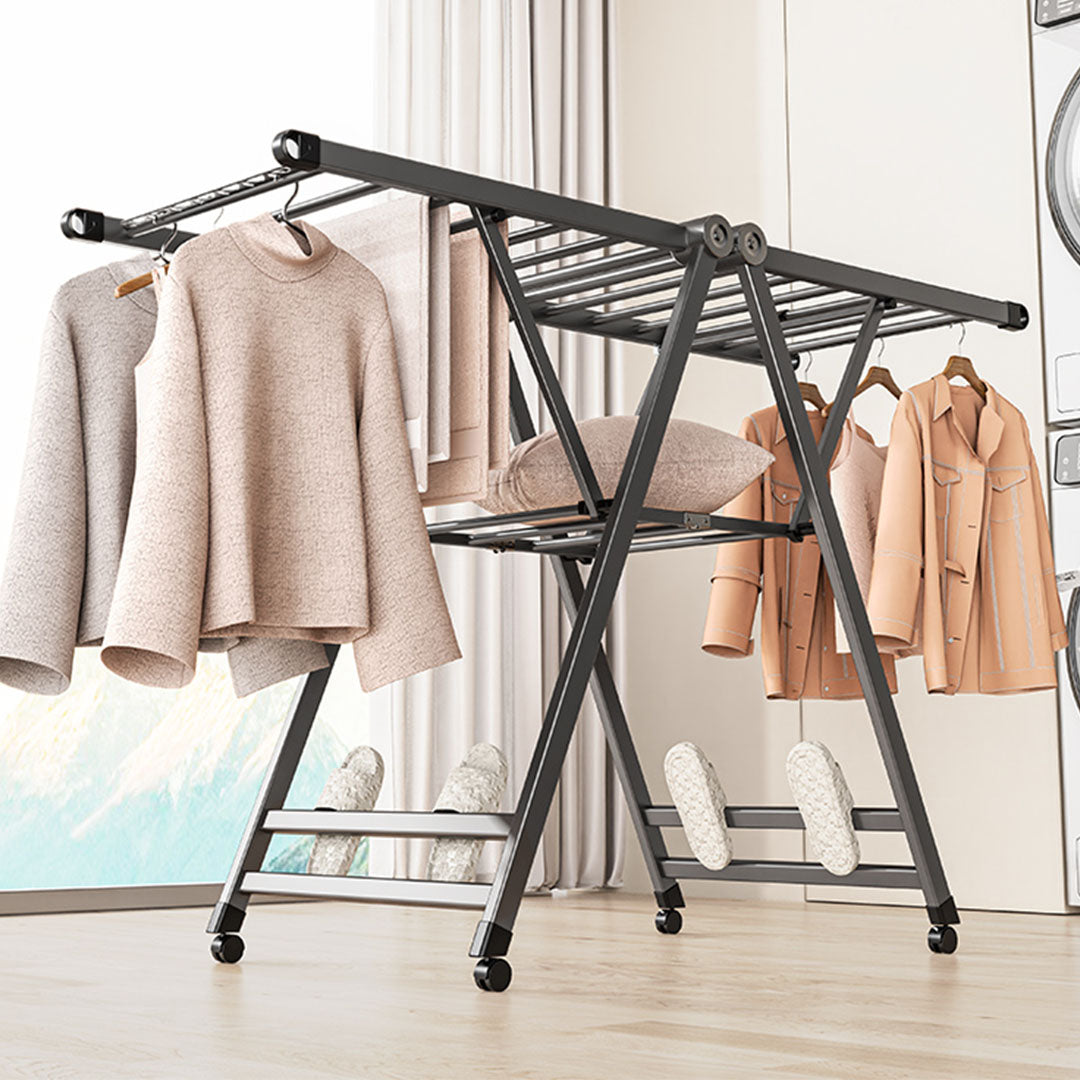 1.6m Portable Wing Shape Clothes Drying Rack