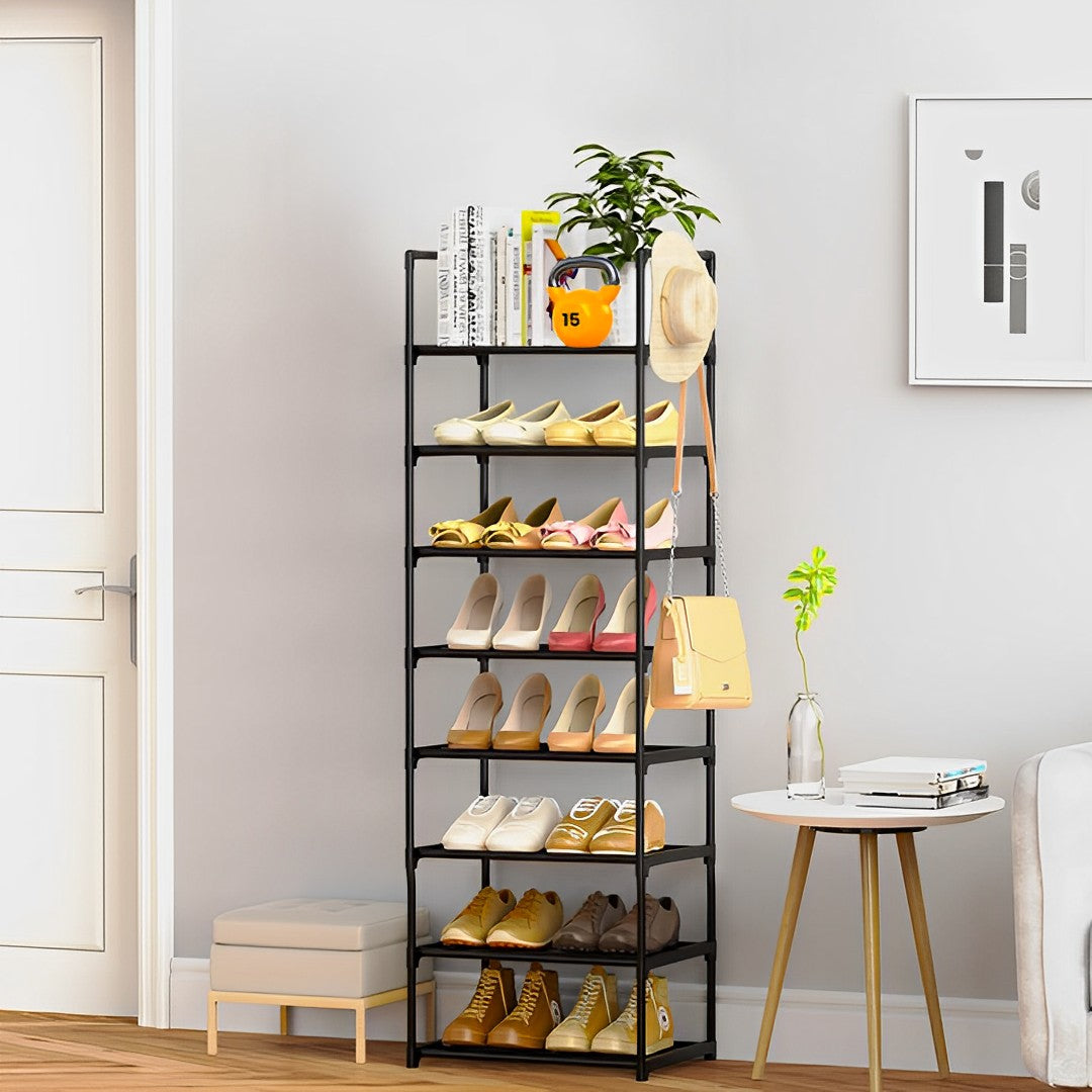 8 Tier Shoe Storage Shelf with Handle
