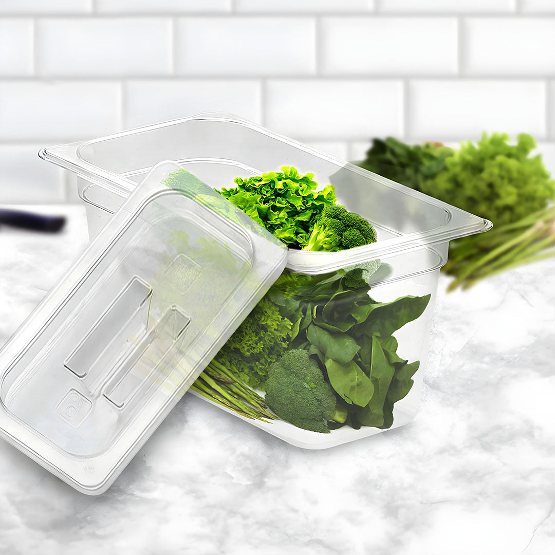 150mm Clear GN Pan 1/3 Food Tray with Lid