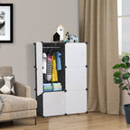 3 Tier 6-Cube Portable Wardrobe