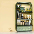 Green Multi Tier Cosmetic Storage Rack Organiser
