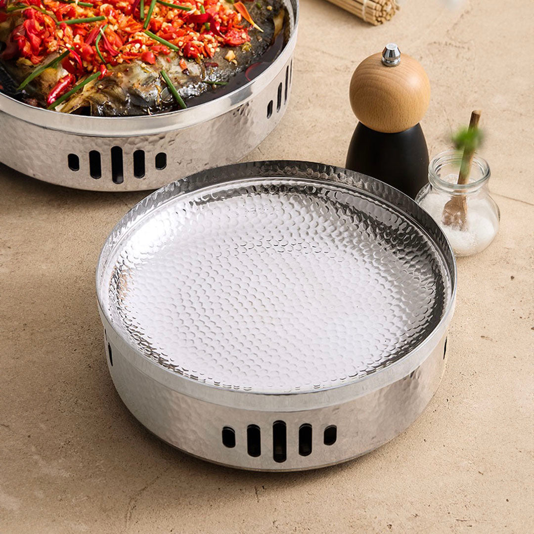 28cm Hammered Texture Dry Pot for Kitchen Essential