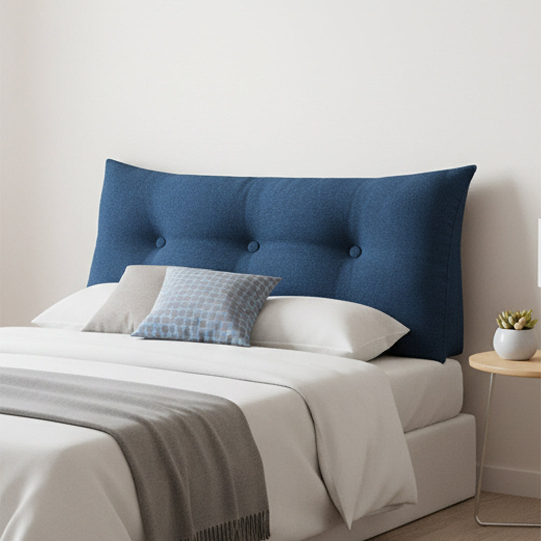 SOGA 100cm Blue Wedge Bed Cushion