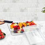 65mm Clear GN Pan 1/2 Food Tray with Lid