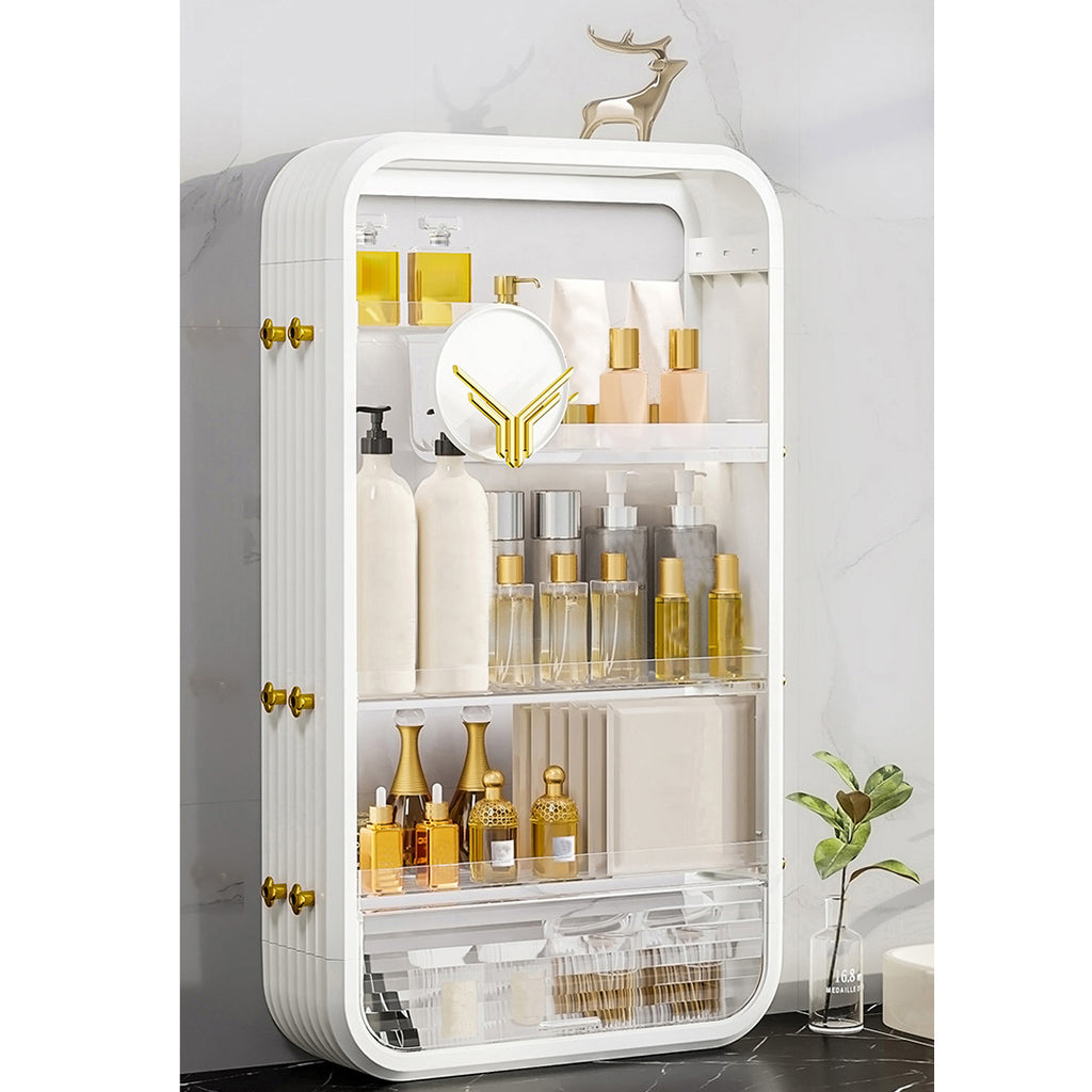 White Multi Tier Cosmetic Storage Organiser