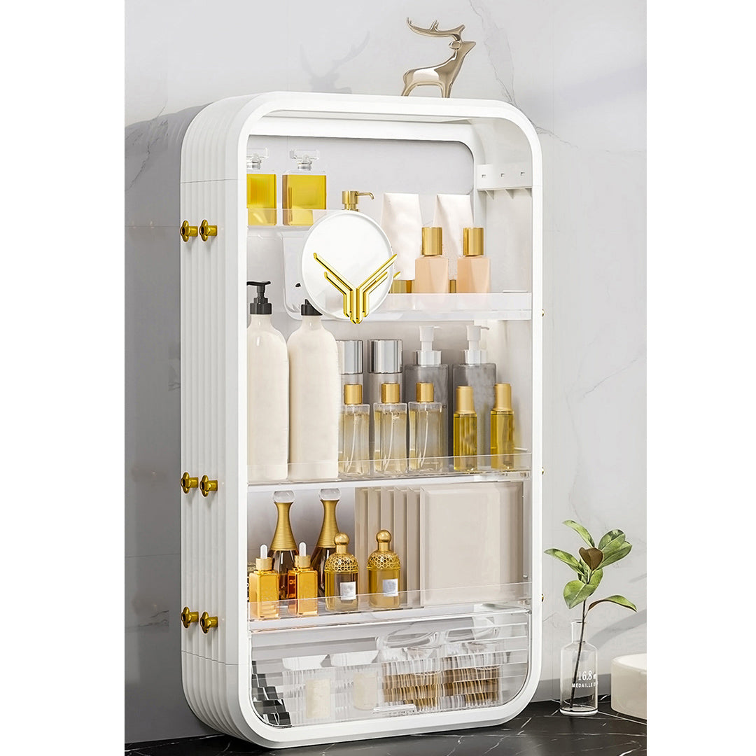 White Multi Tier Cosmetic Storage Organiser