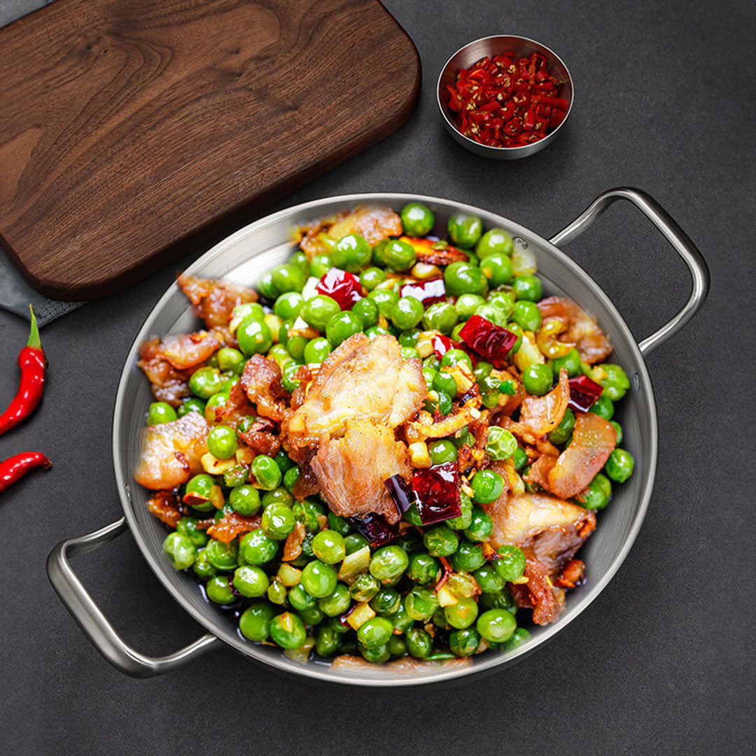 24cm Dry Pot with Natural Color 201 Material from Stainless Steel Kitchen essential