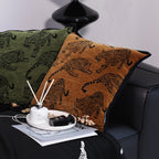 45cm Throw Pillow Dark Brown Leopard
