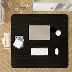 Black Portable  Square Floor Table