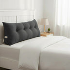 SOGA  120cm Dark Grey Wedge Bed Cushion
