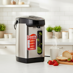 SOGA 2X 3.2L Silver Stainless Steel Electric Thermal Pot Dispenser with 3 Dispensing Modes