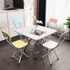 Foldable Chair Space Saving Seat Set of 2 Pink