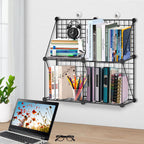 Black Portable 4-Cube 2 Column Storage Organiser