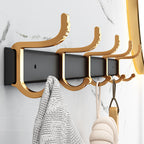 41cm Wall Mounted Towel Rack with Durable Hooks